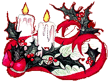 [Candles and Ribbon]